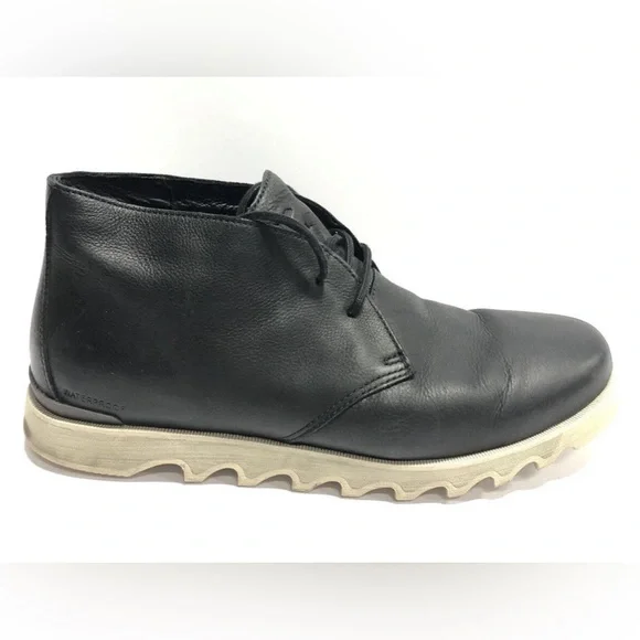 Sorel Men’s Kezar Chukka Boot Black Leather Size 14 M