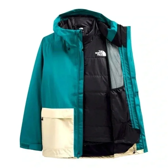 NWT’s The‎ North Face Mens Harbor Blue/Gravel Clement Triclimate Jacket. XL