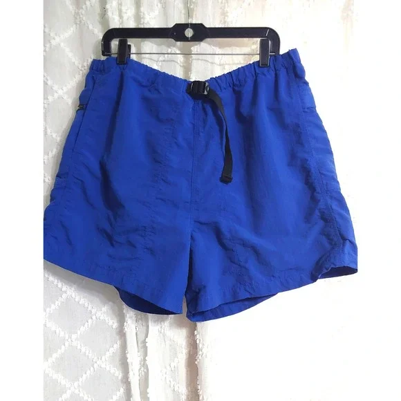 The North Face Mens Blue Supplex Nylon Hiking Shorts Belted Mesh Lined XXL