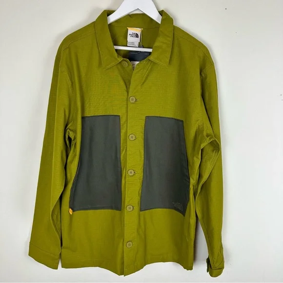 NWT The North Face Field Shacket in Moss Forest Taupe Green