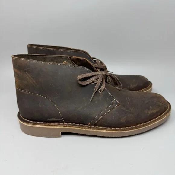 Clarks Bushacre 2 Men's Chukka Boot - Beeswax, US Size 11.5M New