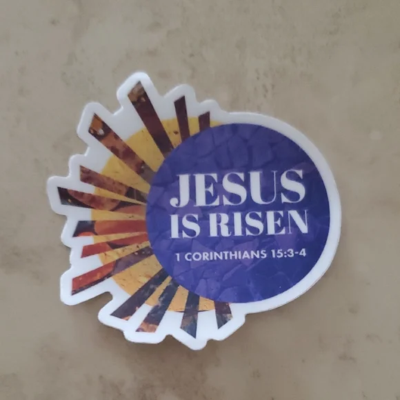 Religious Sticker with Inspirational Message