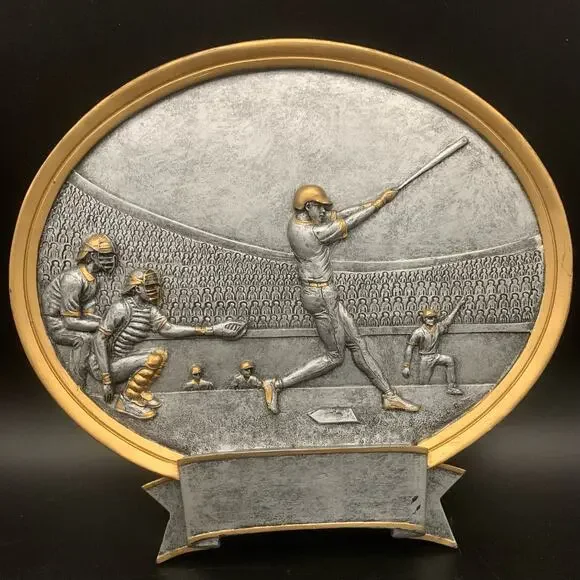 Baseball Player Wall Art Plaque
