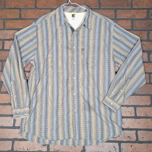 The North Face Men's L Striped Button-Up Vintage‎ Style