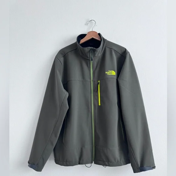 The North Face Men's Apex Bionic 2 TNF Gray Yellow Soft Shell Jacket