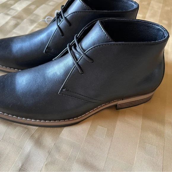 Men's Black Ankle Boots‎ Size 7 NWT