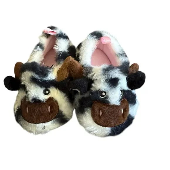 Wonder Nation Cute Cow Slippers Baby‎ Size 3