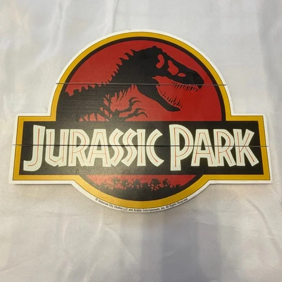 Jurassic Park hanging wooden sign dinosaur wall‎ decor