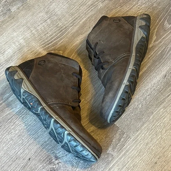 Merrell All Out Blazer Chukka Brown Leather Boots Mens 7 Wom 8.5, UK 6.5, EUR 40