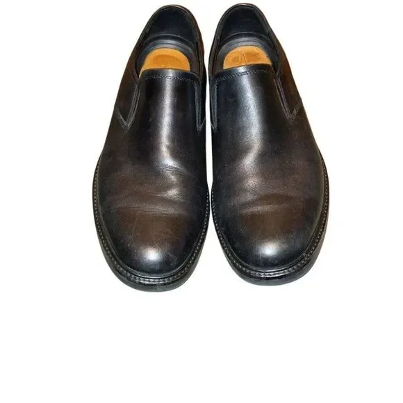 ECCO Men's London Apron Toe Slip On Loafer Black Size US 12/12.5