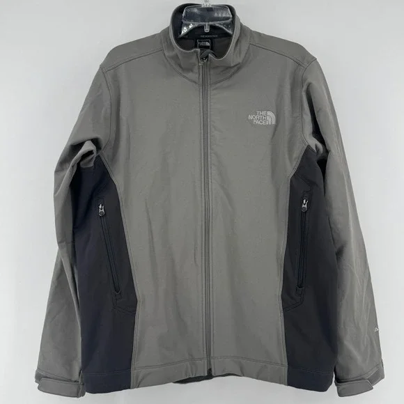 The North Face Apex Pneumatic Men's Softshell Jacket Gray Black‎ Size Large