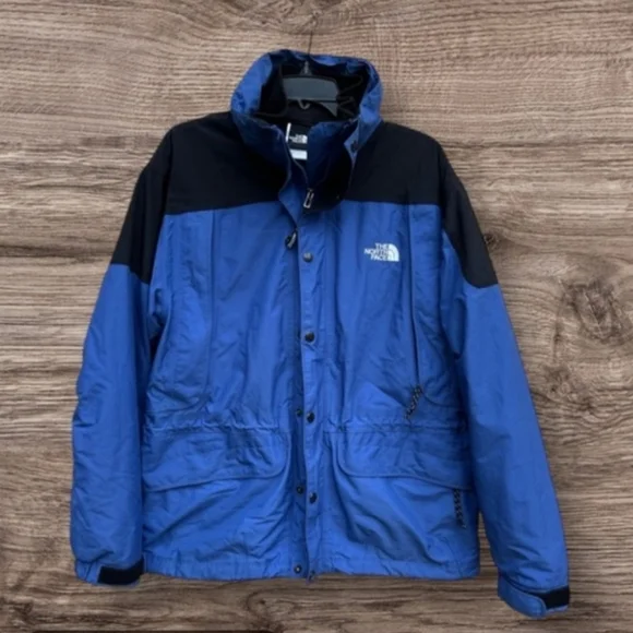 The North Face Men's Vintage Mountain Light Hyvent Jacket Blue & Black - L