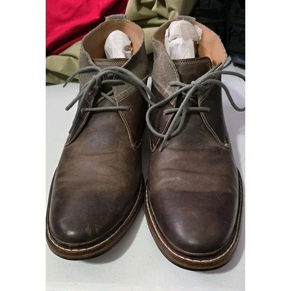 Mens Cole Haan Williams Welt Chukka Boots Size 11 M Brown‎ Leather Lace Up Boot