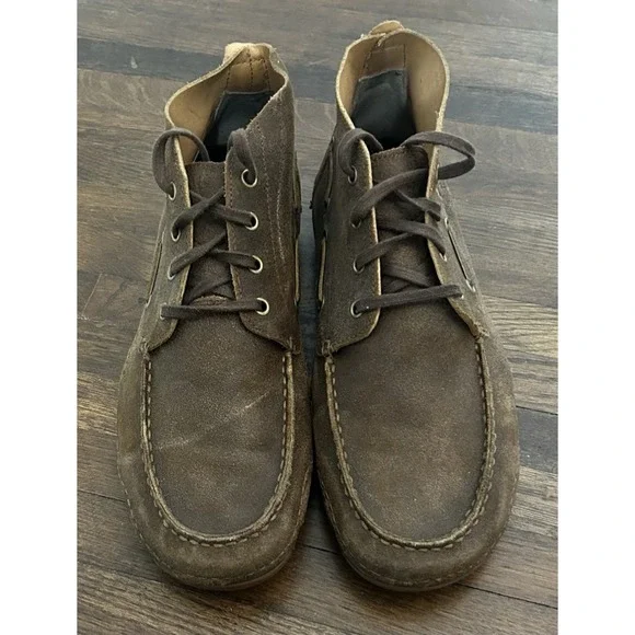 Men's Ariat Holbrook Lace Up Chucka Boot In Brown Leather Size 12D Timeless‎