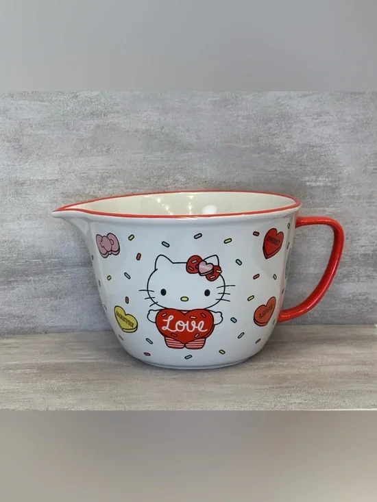 Sanrio 2024 Hello Kitty Valentines Day Ceramic Mixing Bowl