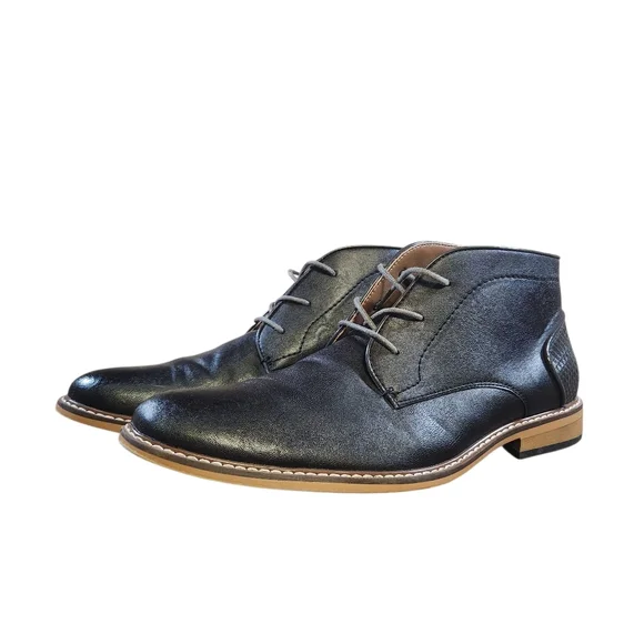 Madden Black Leather Harken Ankle Boot Chukka Lace Up Mens Size 12 M WM911154F