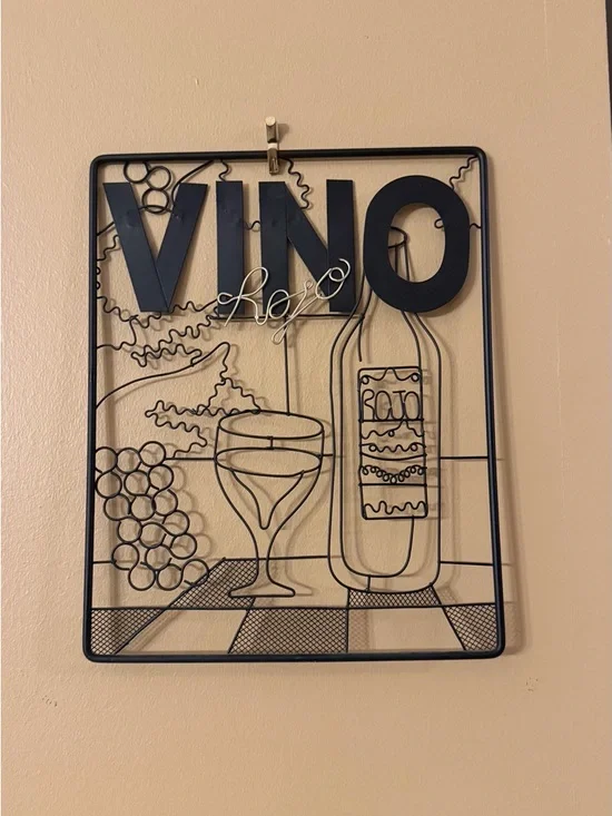 Vino Metal Wall Decor