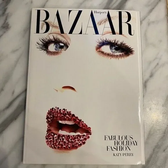 Bazaar Magazine Katy Perry Swarovski Crystals Ltd. Edition December