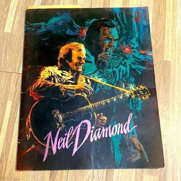 Neil Diamond 1990s Souvenir Concert Program Lovescape tour in Los Angeles