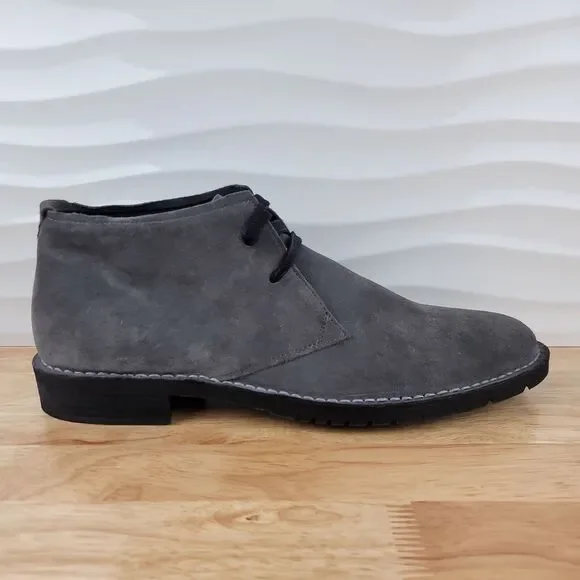 John Varvatos Star USA D‎ Mens Size 13 Gray Suede Leather Chukka Desert Boots