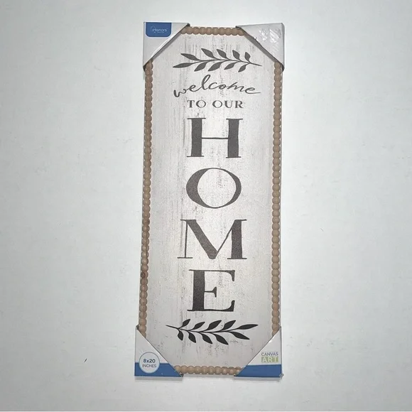 Welcome to Our Home Wall Decor - Black and‎ White