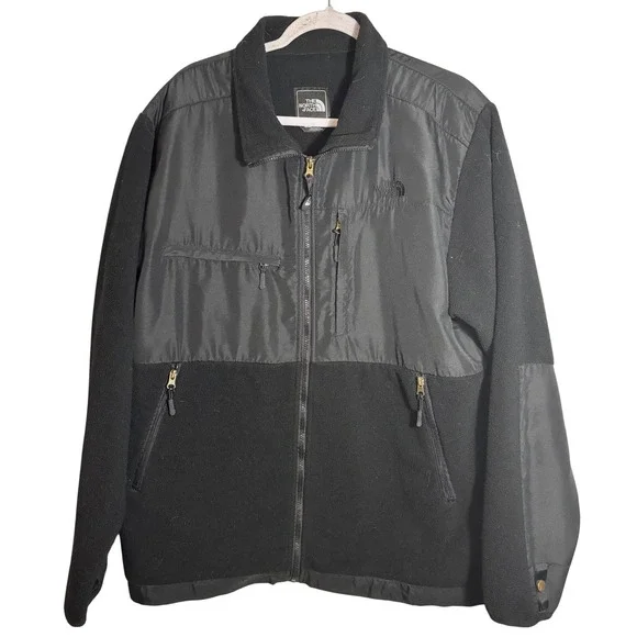 The North Face Denali Polartec Fleece Full Zip Jacket Black Men's‎ Size XL