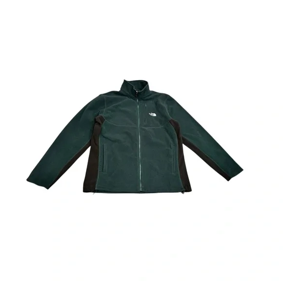 Retro The North Face Men's Green Black Performance Outdoors Full Zip Jacket Sz L
