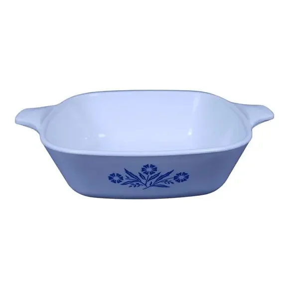 Vintage Corning Ware Blue Cornflower Petite Casserole Pan P-41 Missing Lid EUC