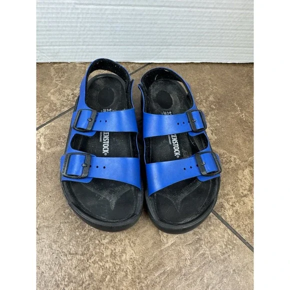 Birkenstocks Kids Blue Slip-On, EU Size 32 US Kids Size 1.5