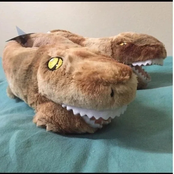 NWT‎ Build a Bear Workshop Slippers Dino Dinosaur 9/10