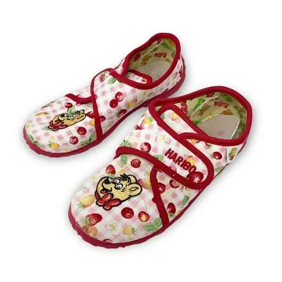 Haribo Cherry Gummy Bears Slip On Slippers Toddler Shoes Size EU 30 US 12