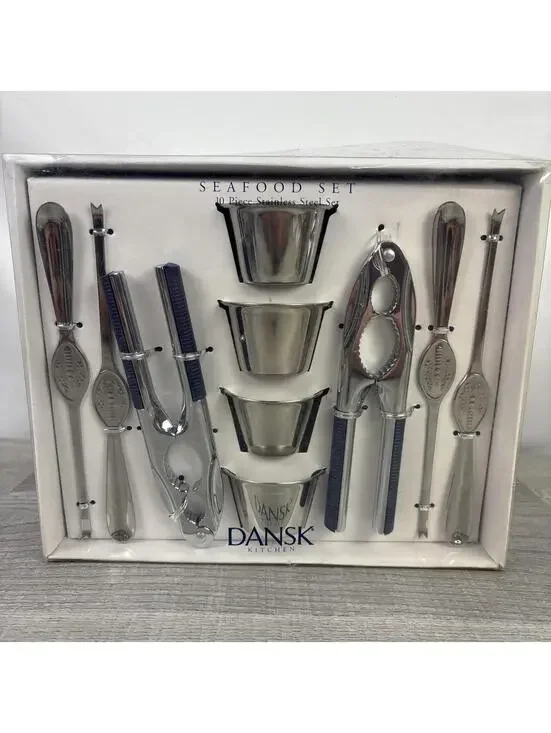 Dansk Seafood Set 10 Piece Stainless Steel Scandinavian Danish Design