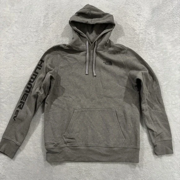 The North Face Hoodie Men's M Gray Sweatshirt Pullover Logo Fleece Gorpcore