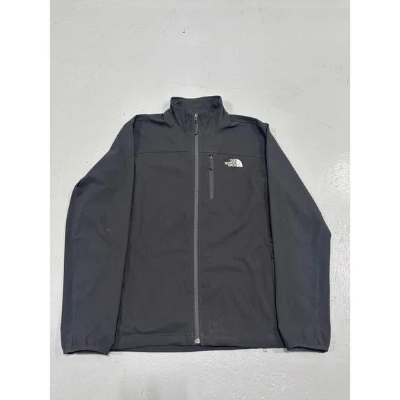 The North Face Apex Bionic Softshell Jacket Mens Large Black Full Zip Windproof