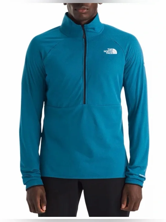 The North Face Men's Summit FUTUREFLEECE LT 1/2 Zip Sweatshirt Dusk Blue XL