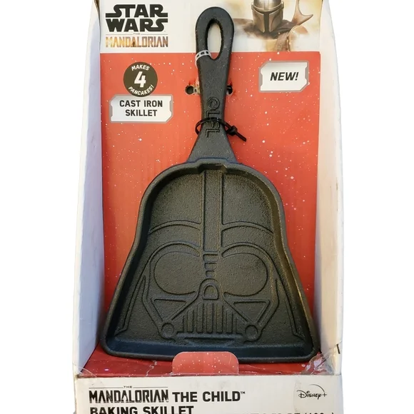 Disney Star Wars Darth‎ Vader Cast Iron Baking Skillet With Pancake Mix