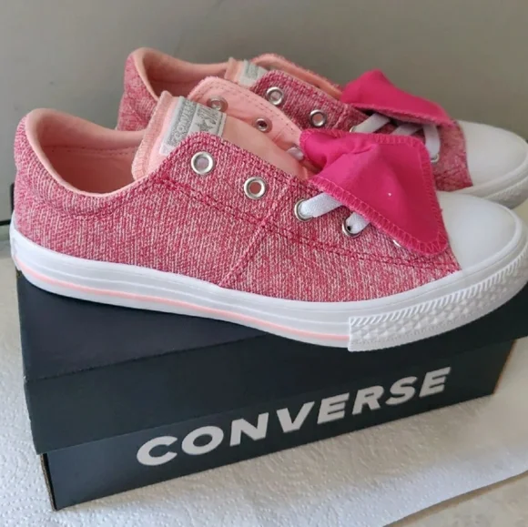Converse CTAS Maddie ox big girl size 3 color pink pop/storm