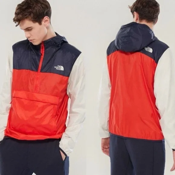 The North Face Fanorak Windwall Packable Windbreaker Jacket Color block Men’s S