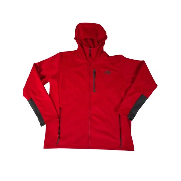 The North Face Canyonlands Softshell Hoodie Full Zip XL Red Gorpcore Hiking