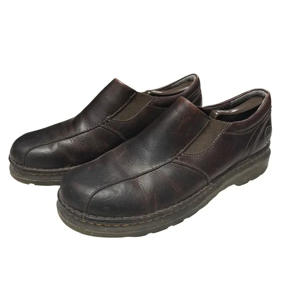 Dr. Martens Tevin Mens 11 Brown Leather Slip On Loafers AW004 Vintage Shoes Y2K