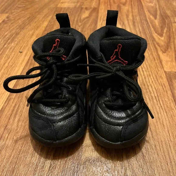 Air Jordan 12 Retro Utility Shoes Toddler‎ Grind Black Sneakers DM5206-006