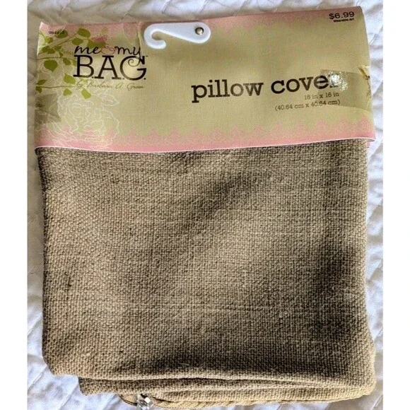 Me & My Bag Burlap Pillow Cover 16 X 16
