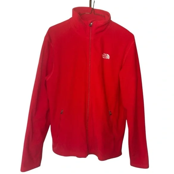 The North Face men’s red, full-zip fleece jacket size S/P