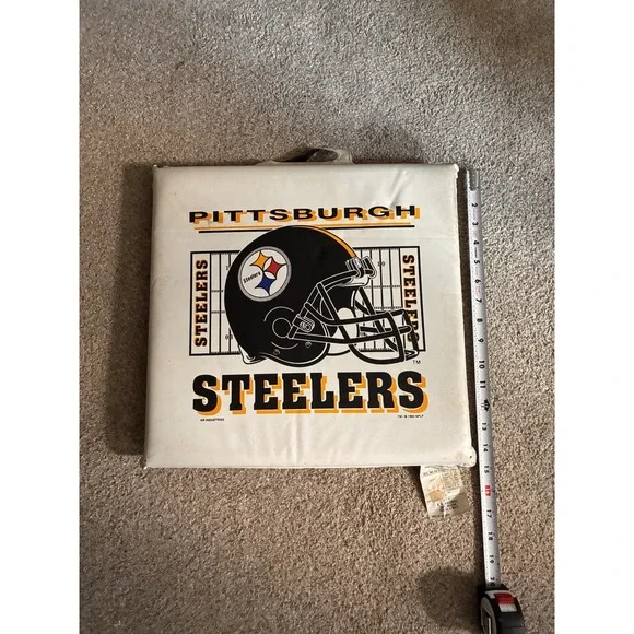 Vintage‎ NFL Pittsburgh Steelers Seat Cushion bleachers Pad Mat Sitting WinCraft