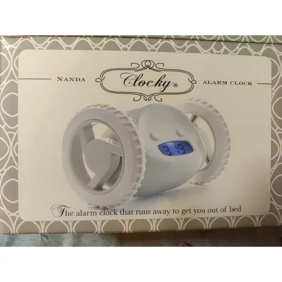 Nanda Clocky Novelty Almond Alarm Get Away Digital‎ Clock