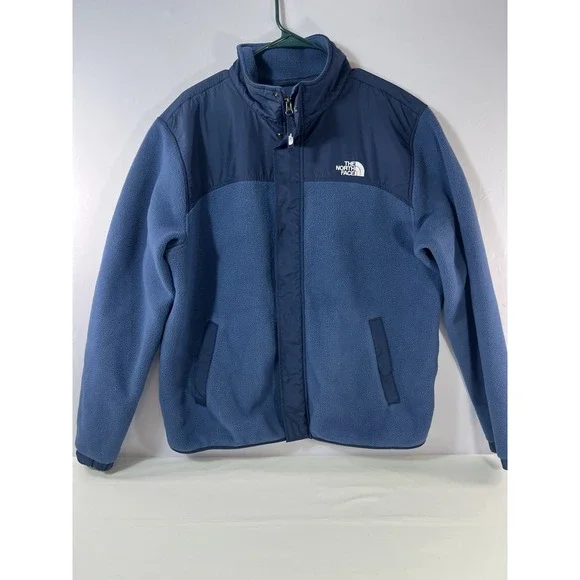 The North Face Mens Tundra Full Zip Fleece Jacket Shady Blue/ Navy‎ Size L