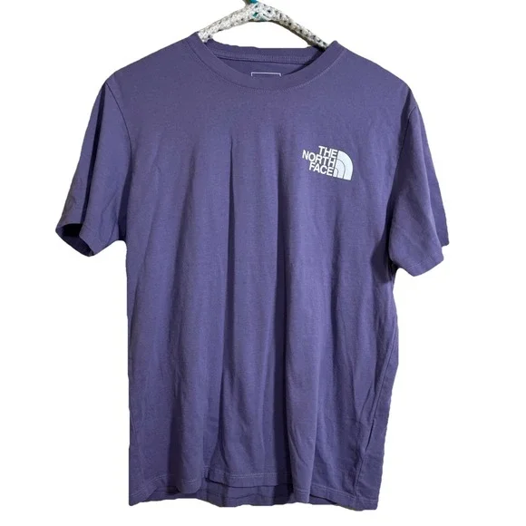 The North Face Box‎ NSE Logo T-Shirt Men's Tee Purple, Black & White Logo Medium