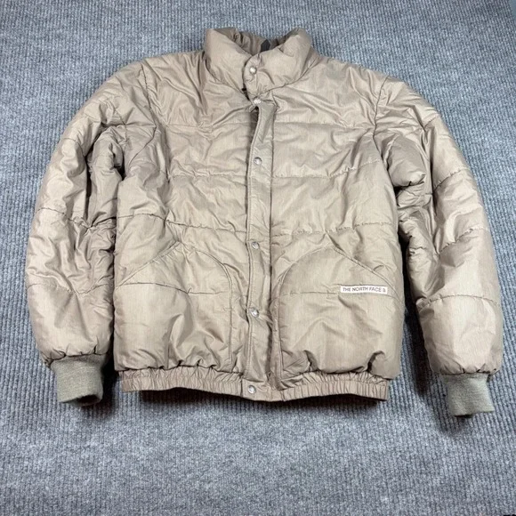 Vintage The North Face Jacket Men's L Brown Puffer 80s Rare Brown Label