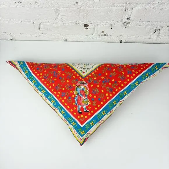 Handmade Vintage Holly Hobbie Triangle Pillow