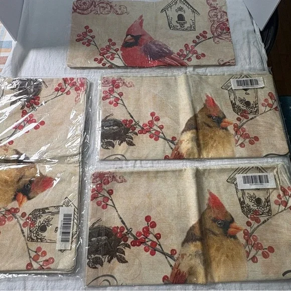 Cardinal/bird Throw Pillow Covers Set of 4 Farmhouse